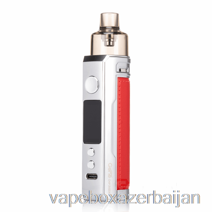 E-Juice Vape VOOPOO DRAG X 80W Pod Mod Kit Silver Red